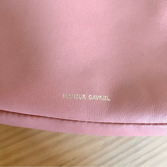 Mansur Gavriel Double Zip Leather Crossbody Bag blush pink - Picture 8 of 16